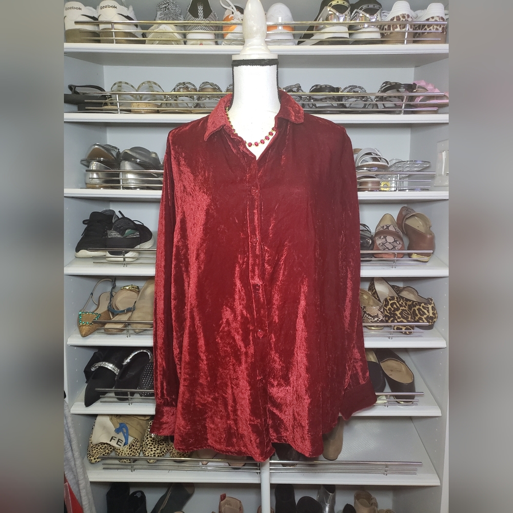 CLEARANCE W.A.Y Wonderful & Young Velvet Top